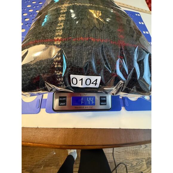 Vintage Polo Ralph Lauren Hand Knit Wool Ski Sweater XXL Fair Isle Plaid - Picture 9 of 9